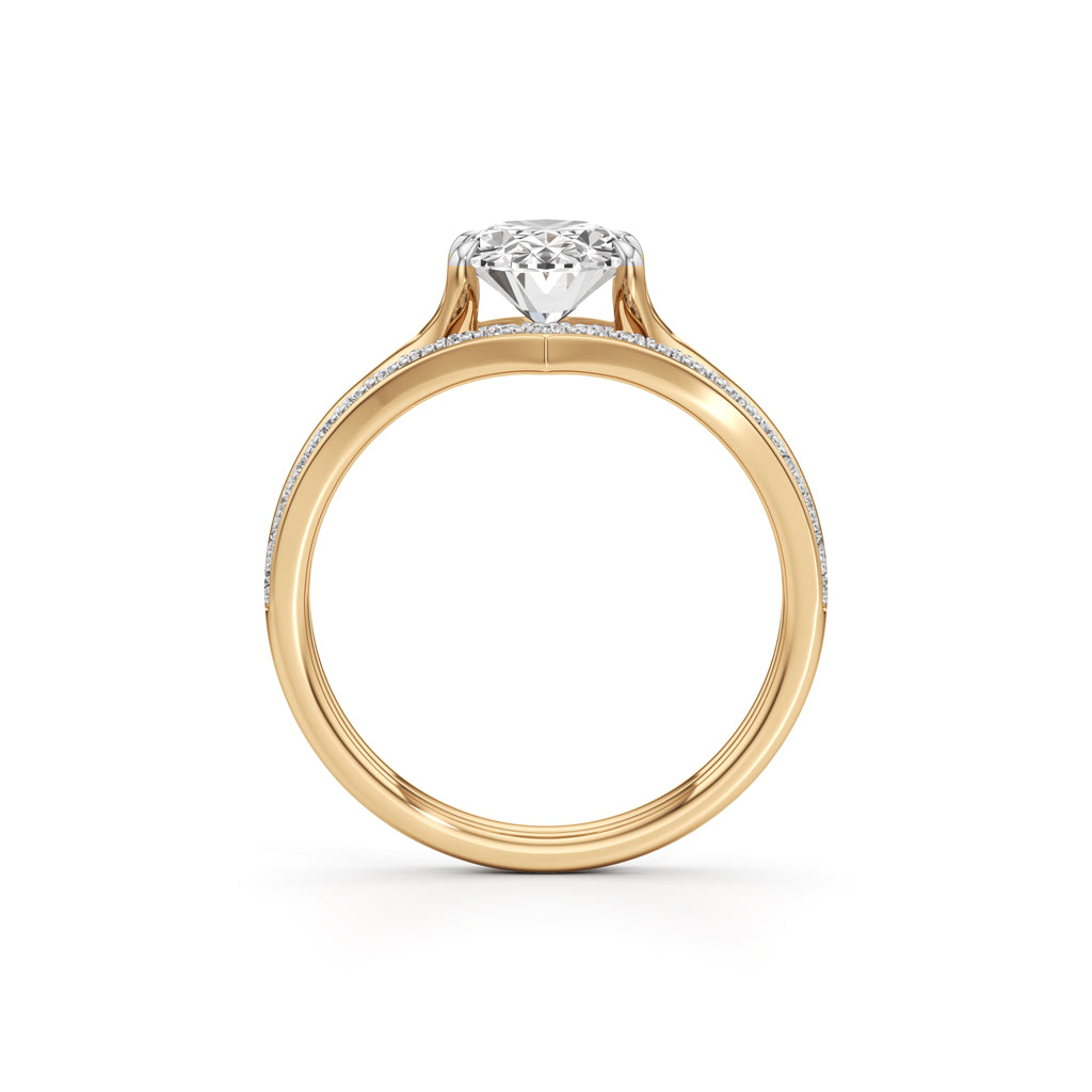 Eternitys Embrace Oval Diamond Set