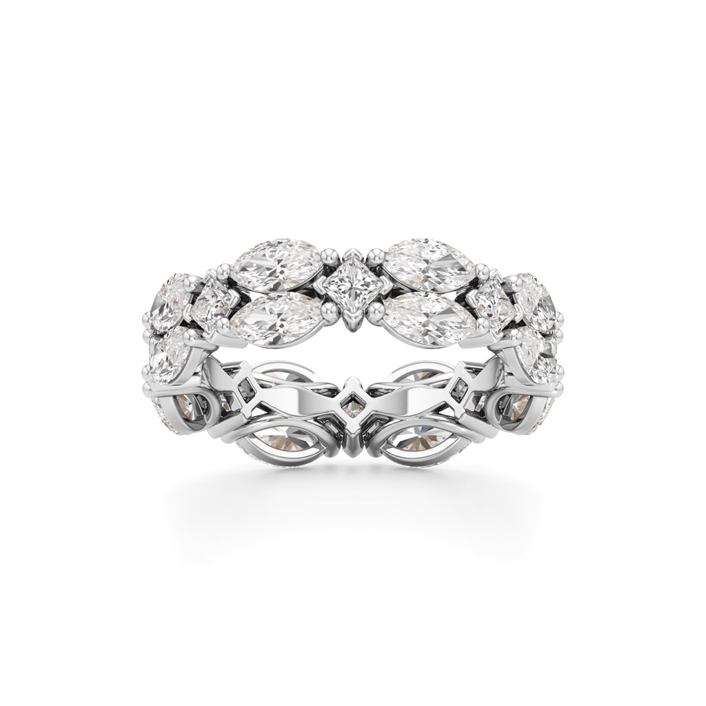 Marquise Princess Cut Diamond Shinelink Band