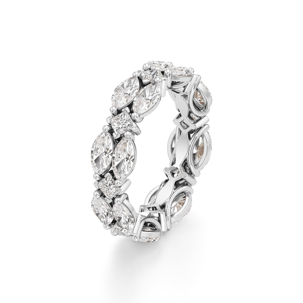 Marquise Princess Cut Diamond Shinelink Band