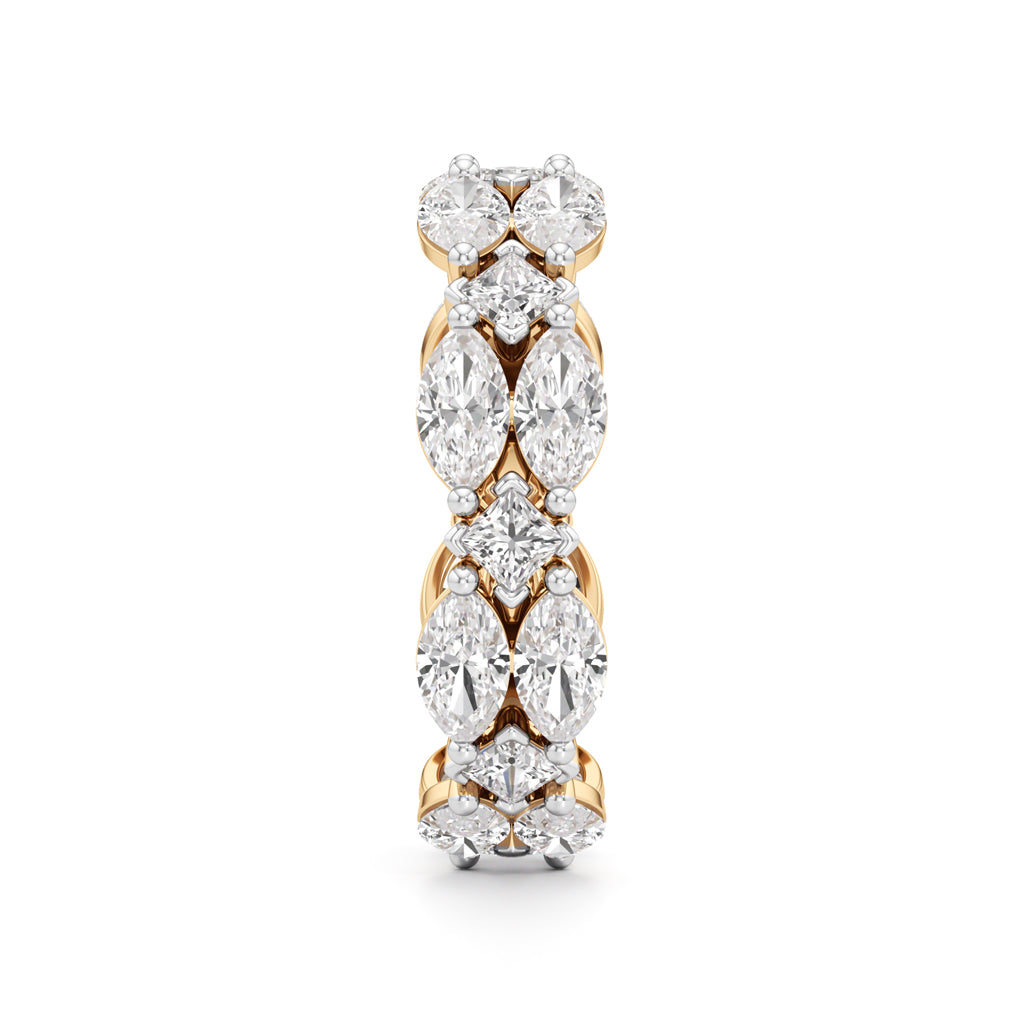 Marquise Princess Cut Diamond Shinelink Band