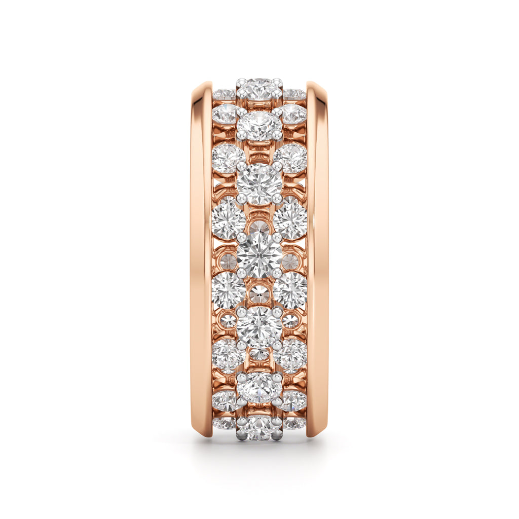 MultiRow Diamond OpenWork Ring