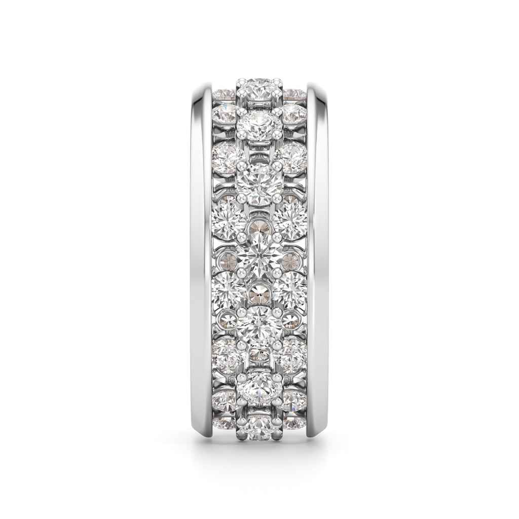 MultiRow Diamond OpenWork Ring