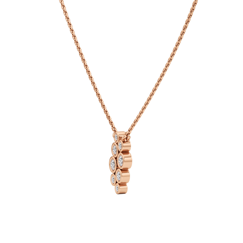 0.50 Ct Round Shape Delicate Pendants