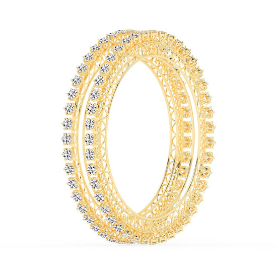 Aurora ProngSet Diamond Bangles