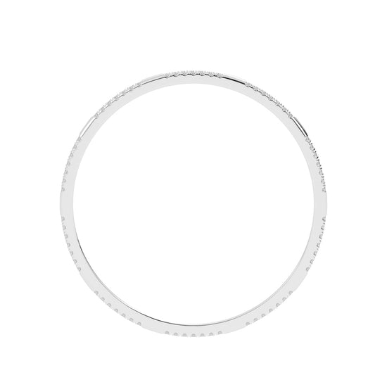 Contemporary Dual-Row Sparkling Bangle