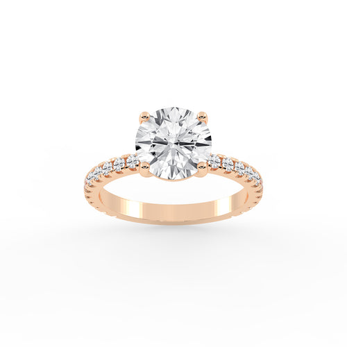 Elysian Crown Solitaire Ring