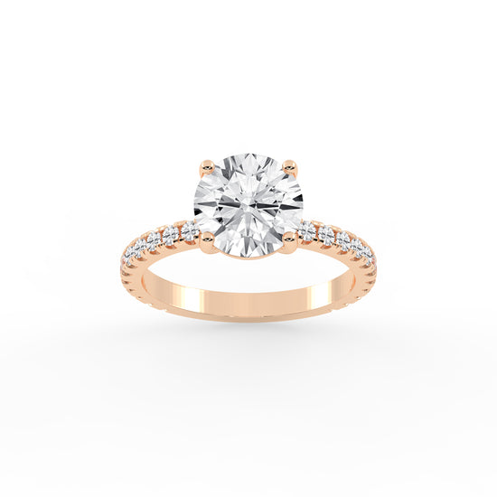 Elysian Crown Solitaire Ring