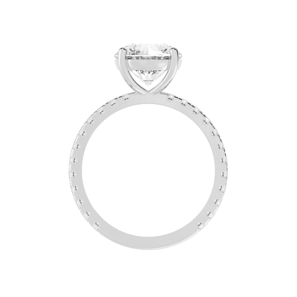 Elysian Crown Solitaire Ring