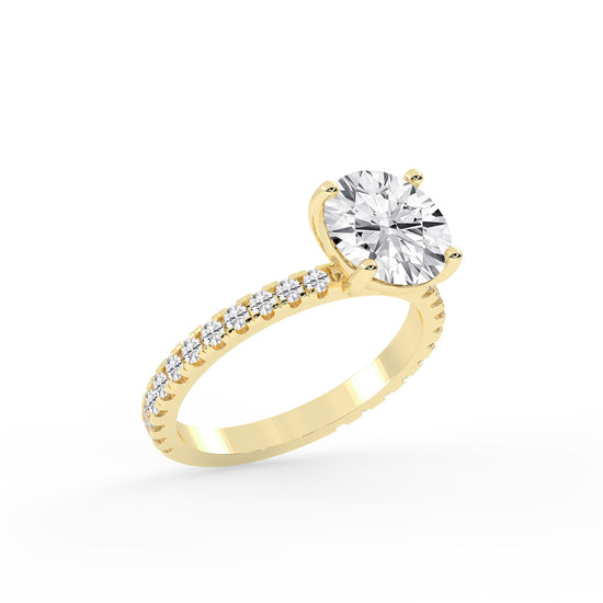 Elysian Crown Solitaire Ring