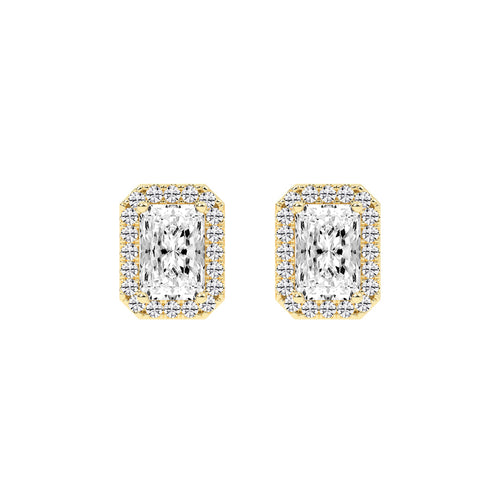 Dazzling Halo Stud Earrings