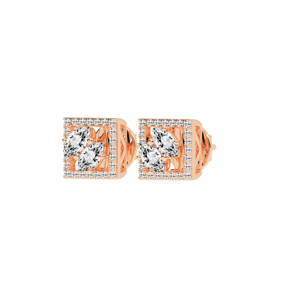 Marquise Sparkle Fancy Stud Earrings