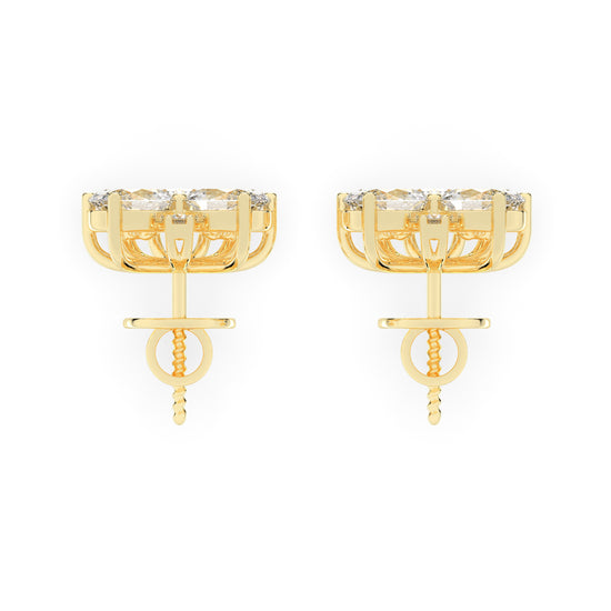 Trilogy Blossom Sparkle Stud Earrings