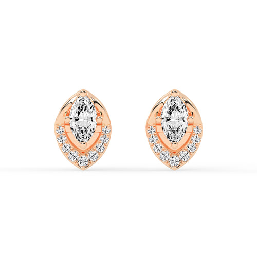Luminous Marquise Sparkle Stud Earrings