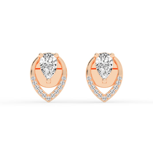 Lyra Pear Studs