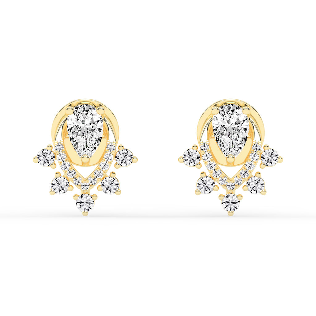 Aurora Drip â€“ Teardrop Cluster Earrings