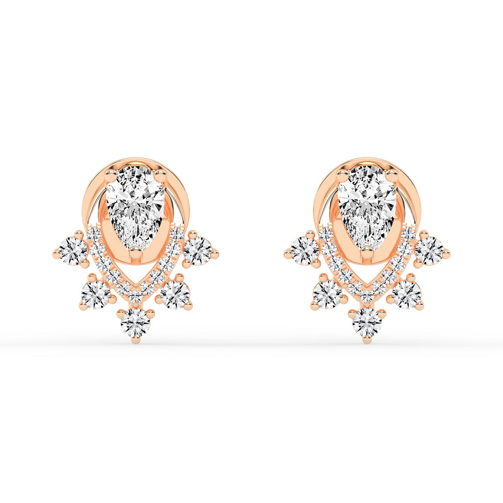 Aurora Drip â€“ Teardrop Cluster Earrings