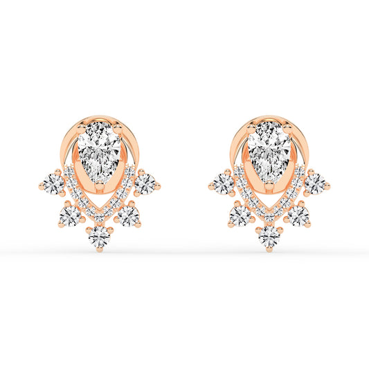 Aurora Drip â€“ Teardrop Cluster Earrings