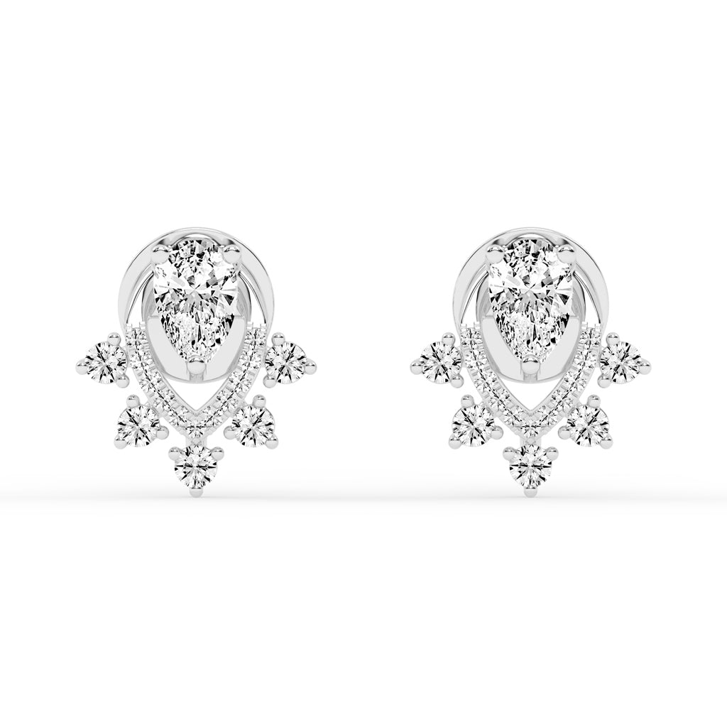 Aurora Drip â€“ Teardrop Cluster Earrings