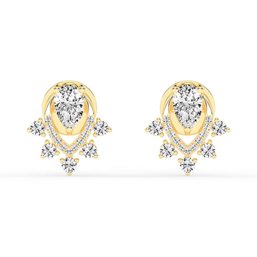 Aurora Drip â€“ Teardrop Cluster Earrings