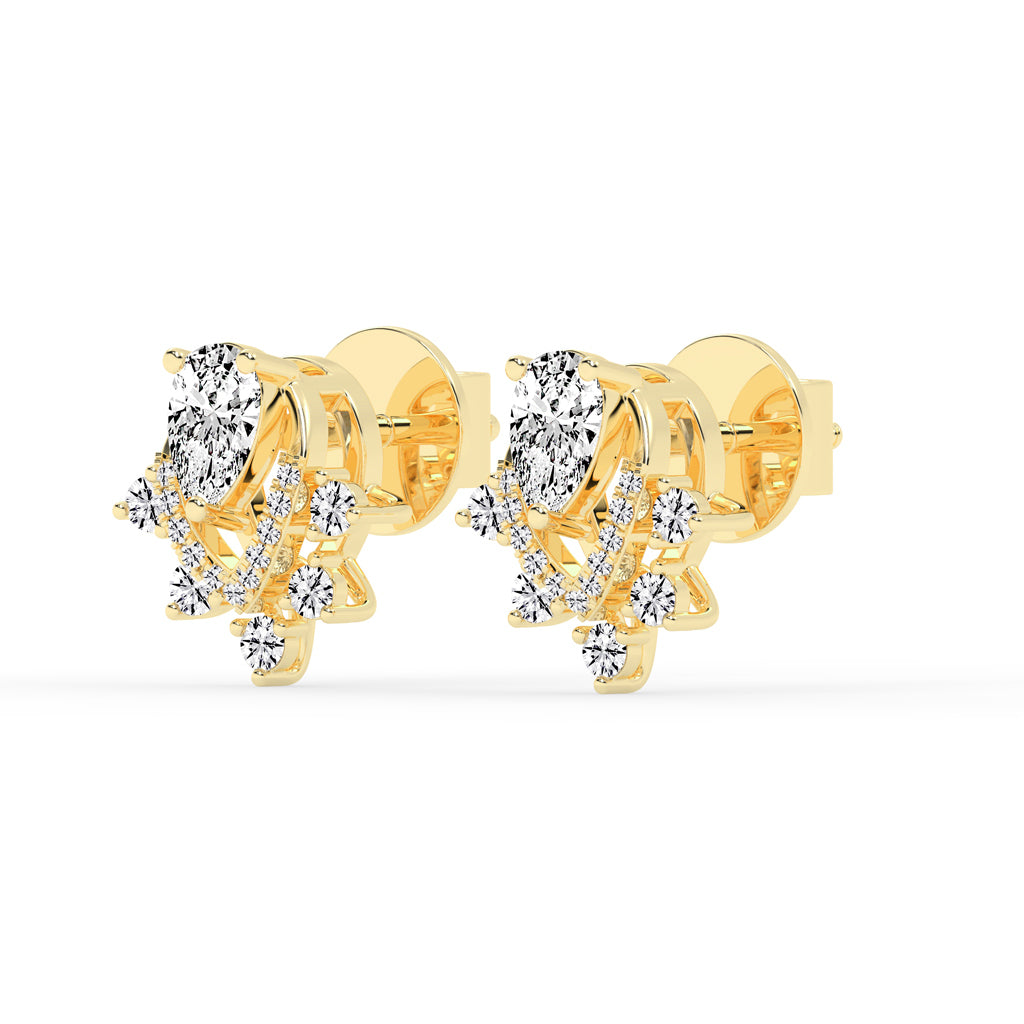 Aurora Drip â€“ Teardrop Cluster Earrings