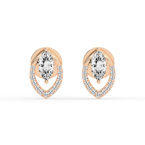 Virelle Spark â€“ Marquise Halo Earrings