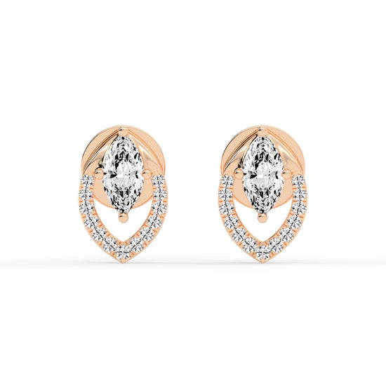 Virelle Spark â€“ Marquise Halo Earrings