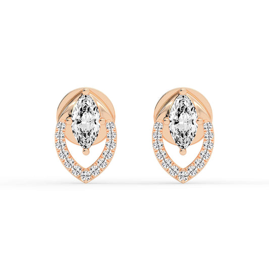 Virelle Spark â€“ Marquise Halo Earrings