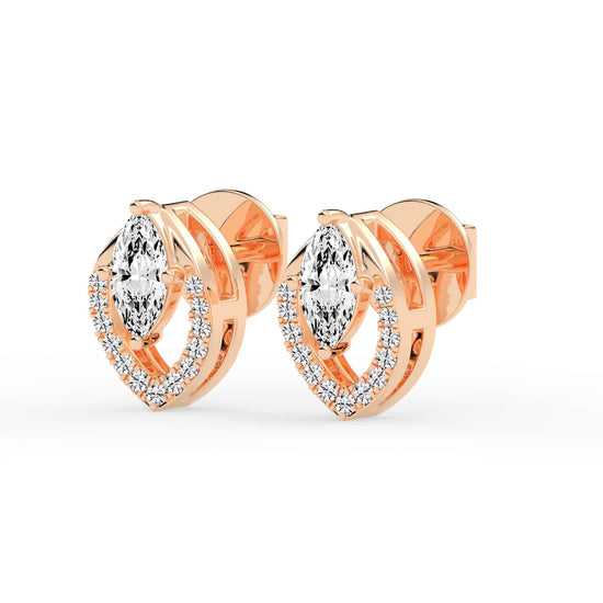 Virelle Spark â€“ Marquise Halo Earrings