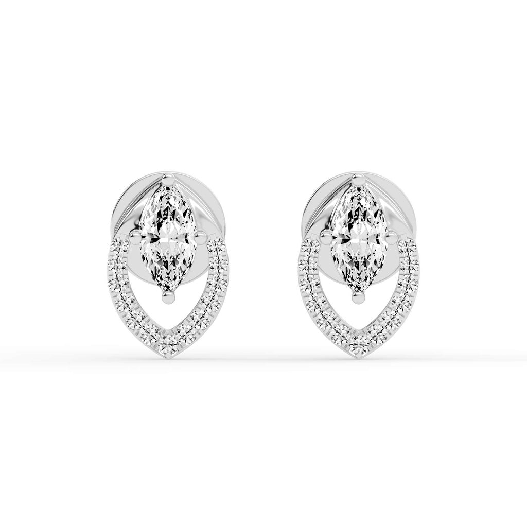Virelle Spark â€“ Marquise Halo Earrings