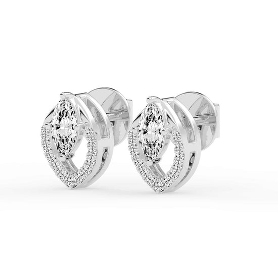 Virelle Spark â€“ Marquise Halo Earrings