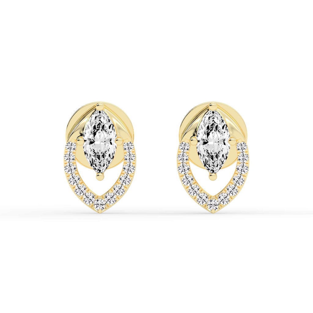 Virelle Spark â€“ Marquise Halo Earrings