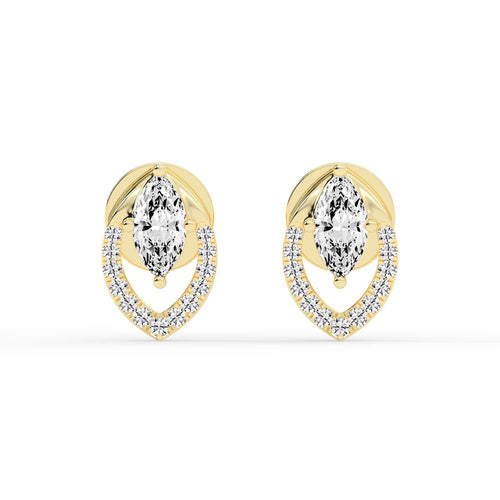 Virelle Spark â€“ Marquise Halo Earrings