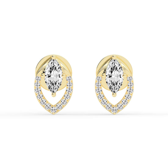 Virelle Spark â€“ Marquise Halo Earrings