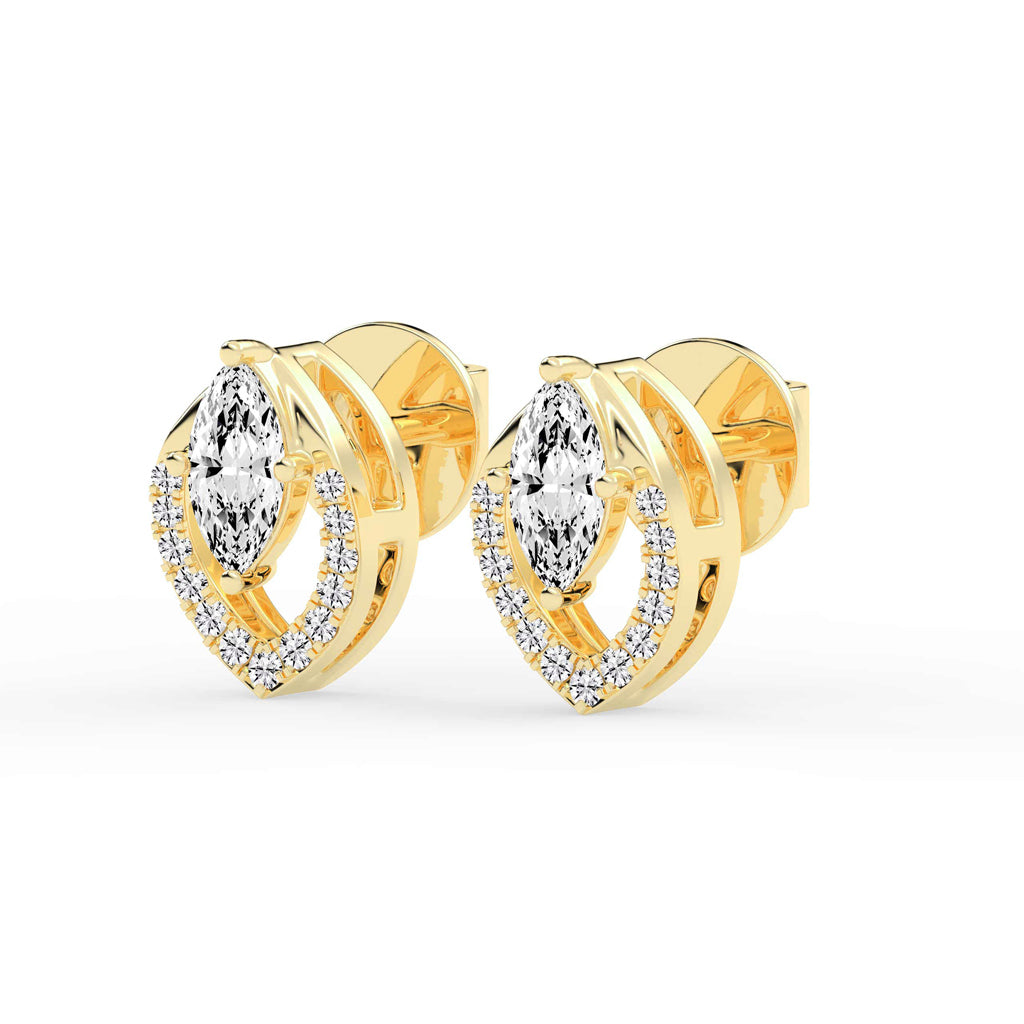 Virelle Spark â€“ Marquise Halo Earrings
