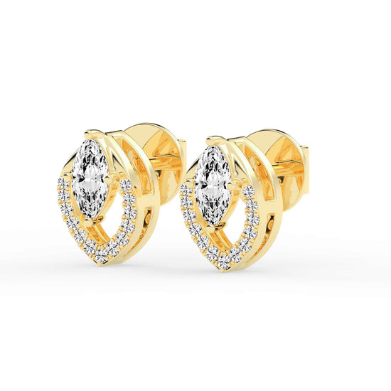 Virelle Spark â€“ Marquise Halo Earrings