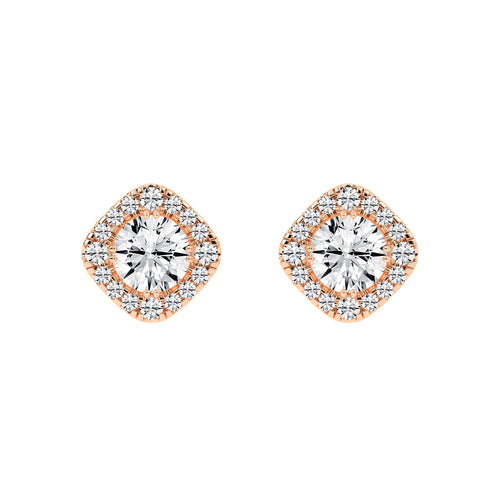 Radiance Crest â€“ Cushion Halo Studs