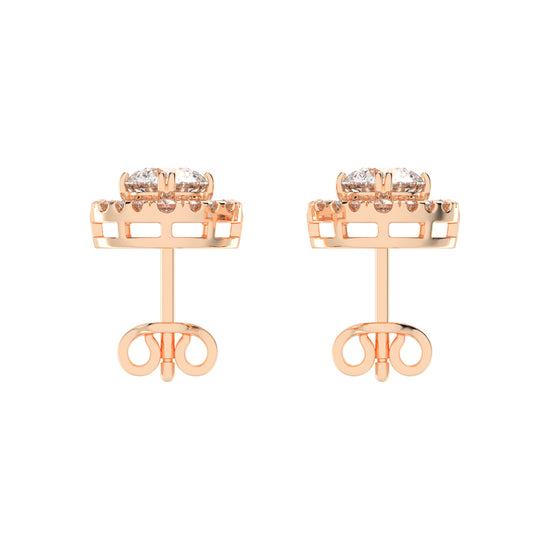 Radiance Crest â€“ Cushion Halo Studs