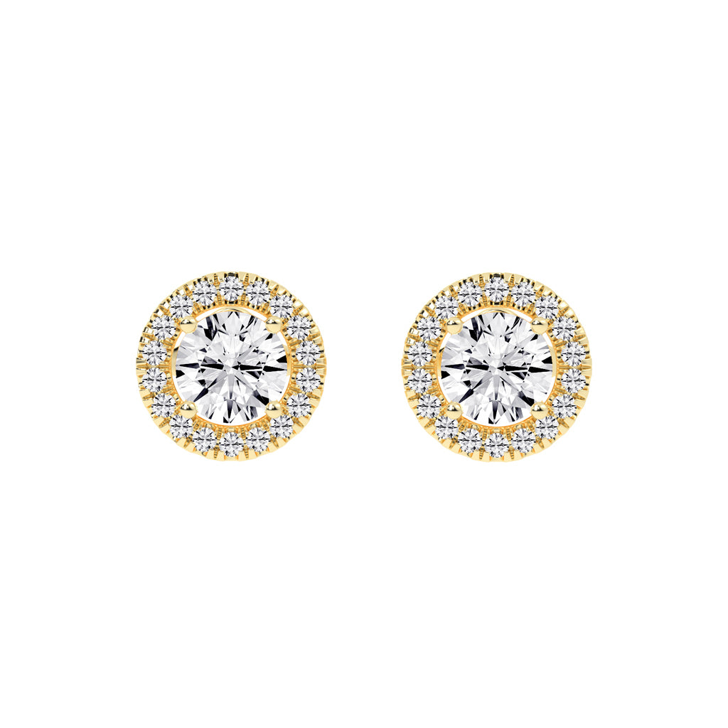 Luna Gleam â€“ Double Halo Studs