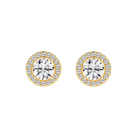 Luna Gleam â€“ Double Halo Studs