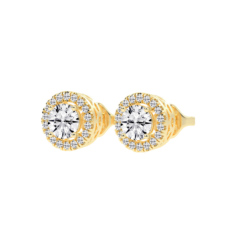 Luna Gleam â€“ Double Halo Studs