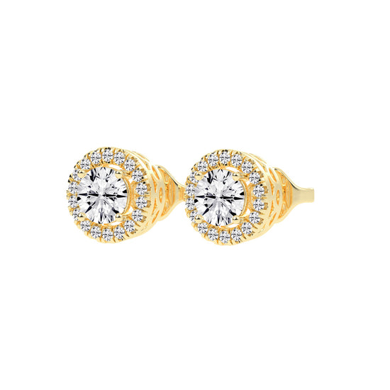 Luna Gleam â€“ Double Halo Studs