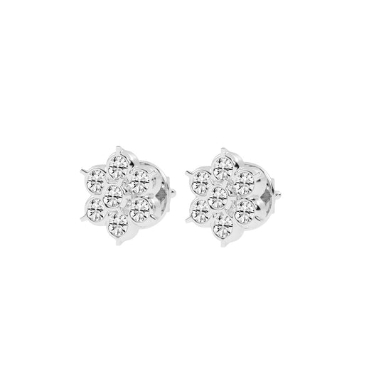 Aurelia Bezel Set Round Lab Diamond Stud Earrings