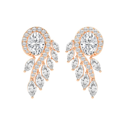 Radiant Cascade Marquise Fan Diamond Studs