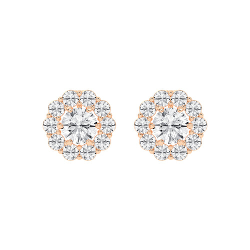 Concentric Radiance Multi-Halo Diamond Studs