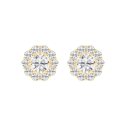 Concentric Radiance Multi-Halo Diamond Studs