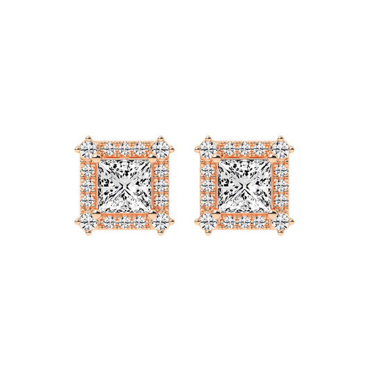 Cavara Classic Lab Diamond Stud Earrings