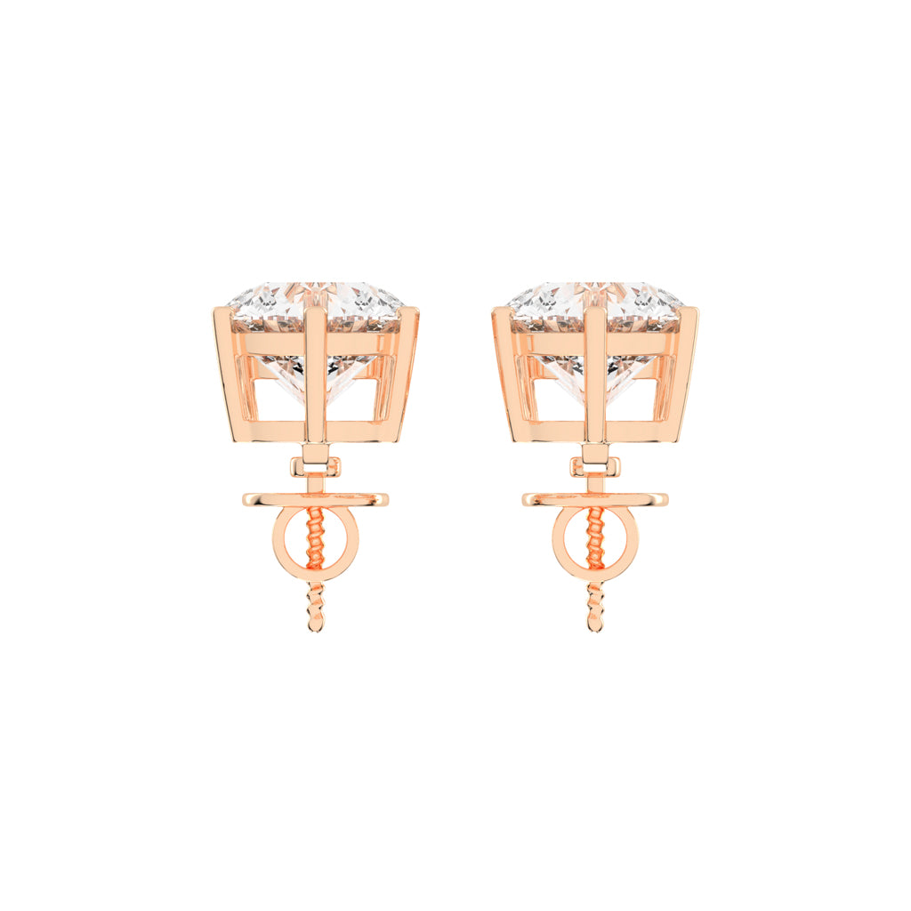 Twin Star Dual Diamond Drop Earrings