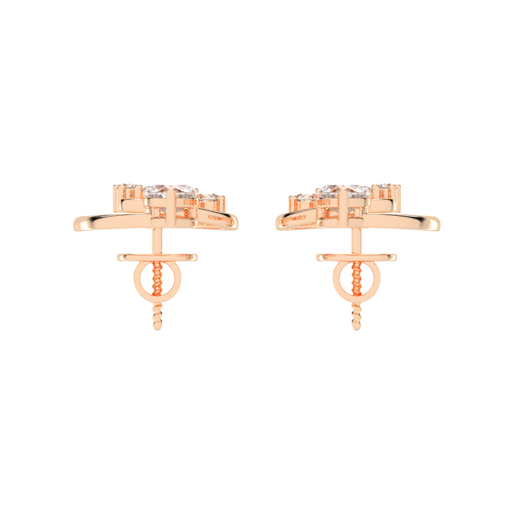 Loves Canopy Heart and Diamond Drop Studs
