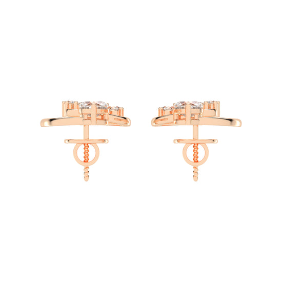 Loves Canopy Heart and Diamond Drop Studs