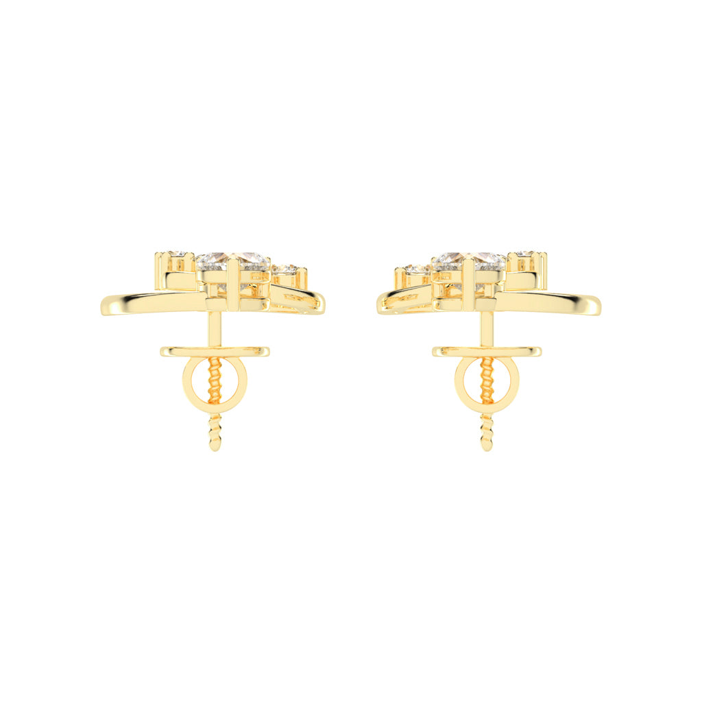Loves Canopy Heart and Diamond Drop Studs